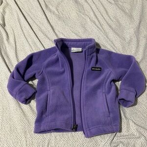 Columbia Benton Springs Fleece Jacket purple toddler size 12-18 months